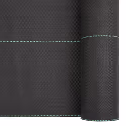 vidaXL Weed Membrane Weed Barrier Fabric Weed Control Ground Cover Black PP - 0.5 x 150 m - Additional view 5