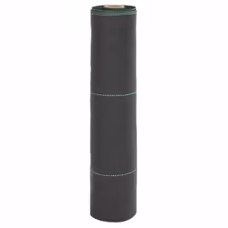 vidaXL Weed Membrane Weed Barrier Fabric Weed Control Ground Cover Black PP - 0.5 x 200 m