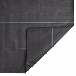 vidaXL Weed Membrane Garden Weed Barrier Fabric Weed Control Black 2x10 m PP - Additional view 6