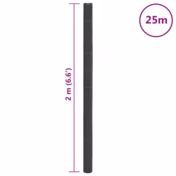 vidaXL Weed Membrane Garden Weed Barrier Fabric Weed Control Black 2x25 m PP - Additional view 3