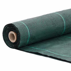 vidaXL Weed Membrane Garden Weed Barrier Fabric Weed Control Ground Cover PP - green, 0.5 x 10 m