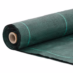 vidaXL Weed Membrane Garden Weed Barrier Fabric Weed Control Ground Cover PP - green, 1.5 x 10 m