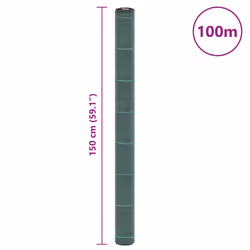 vidaXL Weed Membrane Weed Barrier Fabric Weed Control Cover Green 1.5x100 m PP - Additional view 7