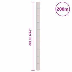 vidaXL Weed Membrane Garden Weed Barrier Fabric Weed Control White 2x200 m PP