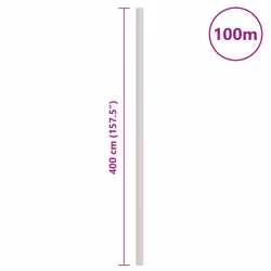 vidaXL Weed Membrane Garden Weed Barrier Fabric Weed Control Ground Cover PP - 4 x 100 m