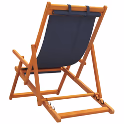 VidaXL 3214481 outdoor chair Terrace Padded seat Eucalyptus, Polyester Blue - Additional view 6