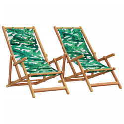 VidaXL 3214489 outdoor chair Terrace Padded seat Eucalyptus, Polyester Green