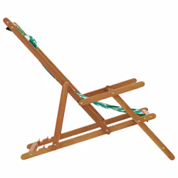 VidaXL 3214489 outdoor chair Terrace Padded seat Eucalyptus, Polyester Green - Additional view 5