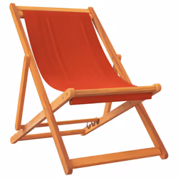 VidaXL 3214491 outdoor chair Terrace Padded seat Eucalyptus, Polyester Red