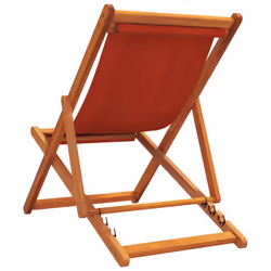 VidaXL 3214491 outdoor chair Terrace Padded seat Eucalyptus, Polyester Red - Additional view 6
