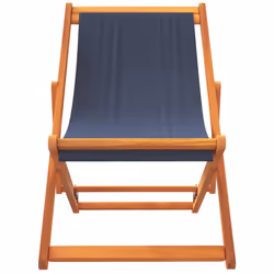 VidaXL 3214492 outdoor chair Terrace Padded seat Eucalyptus, Polyester Blue - Additional view 4