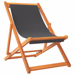 VidaXL 3214493 outdoor chair Terrace Padded seat Eucalyptus, Polyester Grey