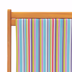 VidaXL 3214494 outdoor chair Terrace Padded seat Eucalyptus, Polyester Multicolour - Additional view 8