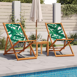 VidaXL 3214500 outdoor chair Terrace Eucalyptus, Polyester Green