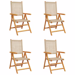VidaXL 3214527, Terrace, Padded seat, Acacia wood, Polyrattan, Beige, 110 kg, 570 mm