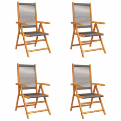 VidaXL 3214533, Terrace, Padded seat, Acacia wood, Polypropylene (PP), Grey, 110 kg, 570 mm