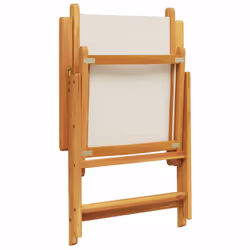 VidaXL 3214539 outdoor chair Terrace Padded seat Acacia wood, Polyester Cream, White - Additional view 8
