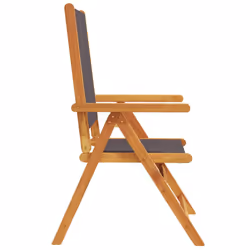 VidaXL 3214542 outdoor chair Terrace Padded seat Acacia wood, Polyester Anthracite - Additional view 5