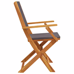 VidaXL 3214577 outdoor chair Terrace Padded seat Acacia wood, Polyester Anthracite - Additional view 6