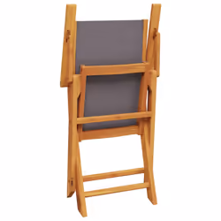 VidaXL 3214578 outdoor chair Terrace Padded seat Acacia wood, Polyester Anthracite - Additional view 7