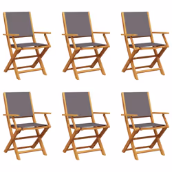 VidaXL 3214579, Terrace, Padded seat, Acacia wood, Polyester, Anthracite, 110 kg, 540 mm