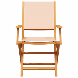 VidaXL 3214583 outdoor chair Terrace Padded seat Acacia wood, Polyester Beige - Additional view 4