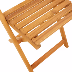VidaXL 3214599 outdoor chair Terrace Padded seat Acacia wood, Polyrattan Beige - Additional view 8