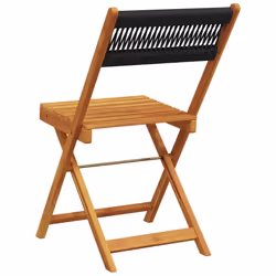 VidaXL 3214603 outdoor chair Terrace Padded seat Acacia wood Black - Additional view 6
