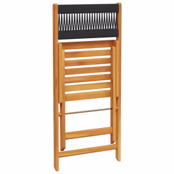 VidaXL 3214603 outdoor chair Terrace Padded seat Acacia wood Black - Additional view 7