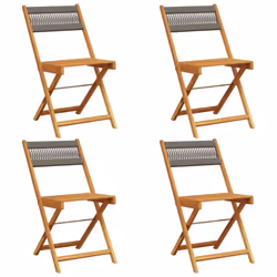 VidaXL 3214605, Terrace, Padded seat, Acacia wood, Grey, 110 kg, 410 mm