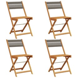 VidaXL 3214605 outdoor chair Terrace Padded seat Acacia wood Grey