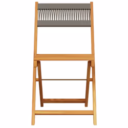 VidaXL 3214605 outdoor chair Terrace Padded seat Acacia wood Grey - Additional view 4
