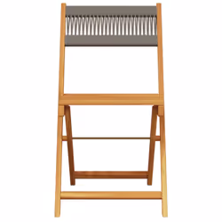 VidaXL 3214606 outdoor chair Terrace Padded seat Acacia wood Grey - Additional view 4