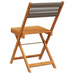 VidaXL 3214606 outdoor chair Terrace Padded seat Acacia wood Grey - Additional view 6