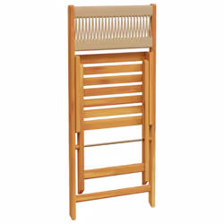 VidaXL 3214607 outdoor chair Terrace Padded seat Acacia wood Beige - Additional view 7