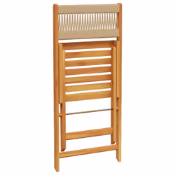 VidaXL 3214608 outdoor chair Terrace Padded seat Acacia wood Beige - Additional view 7