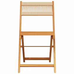 VidaXL 3214609 outdoor chair Terrace Padded seat Acacia wood Beige - Additional view 4