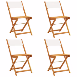 VidaXL 3214610, Terrace, Padded seat, Acacia wood, Polyester, Cream, White, 110 kg, 410 mm