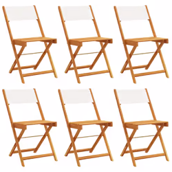 VidaXL 3214611, Terrace, Padded seat, Acacia wood, Polyester, Cream, White, 110 kg, 410 mm