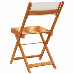 VidaXL 3214612 outdoor chair Terrace Padded seat Acacia wood, Polyester Cream, White - Additional view 6