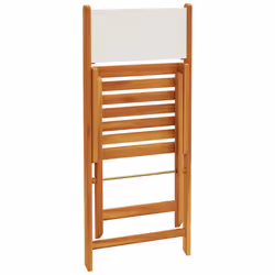VidaXL 3214612 outdoor chair Terrace Padded seat Acacia wood, Polyester Cream, White - Additional view 7