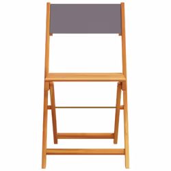 VidaXL 3214615 outdoor chair Terrace Padded seat Acacia wood, Polyester Anthracite - Additional view 5