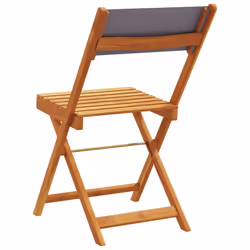 VidaXL 3214615 outdoor chair Terrace Padded seat Acacia wood, Polyester Anthracite - Additional view 7