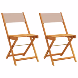 VidaXL 3214616, Terrace, Padded seat, Acacia wood, Polyester, Taupe, 110 kg, 410 mm