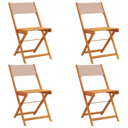 VidaXL 3214617, Terrace, Padded seat, Acacia wood, Polyester, Taupe, 110 kg, 410 mm