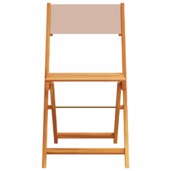 VidaXL 3214617 outdoor chair Terrace Padded seat Acacia wood, Polyester Taupe - Additional view 4