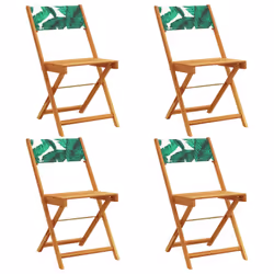 VidaXL 3214622, Terrace, Padded seat, Acacia wood, Polyester, Green, 110 kg, 410 mm