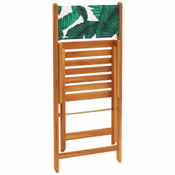 VidaXL 3214622 outdoor chair Terrace Padded seat Acacia wood, Polyester Green - Additional view 7