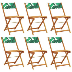 VidaXL 3214623 outdoor chair Terrace Padded seat Acacia wood, Polyester Green