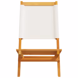 VidaXL 3214638 outdoor chair Terrace Padded seat Acacia wood, Polyester Cream, White - Additional view 5